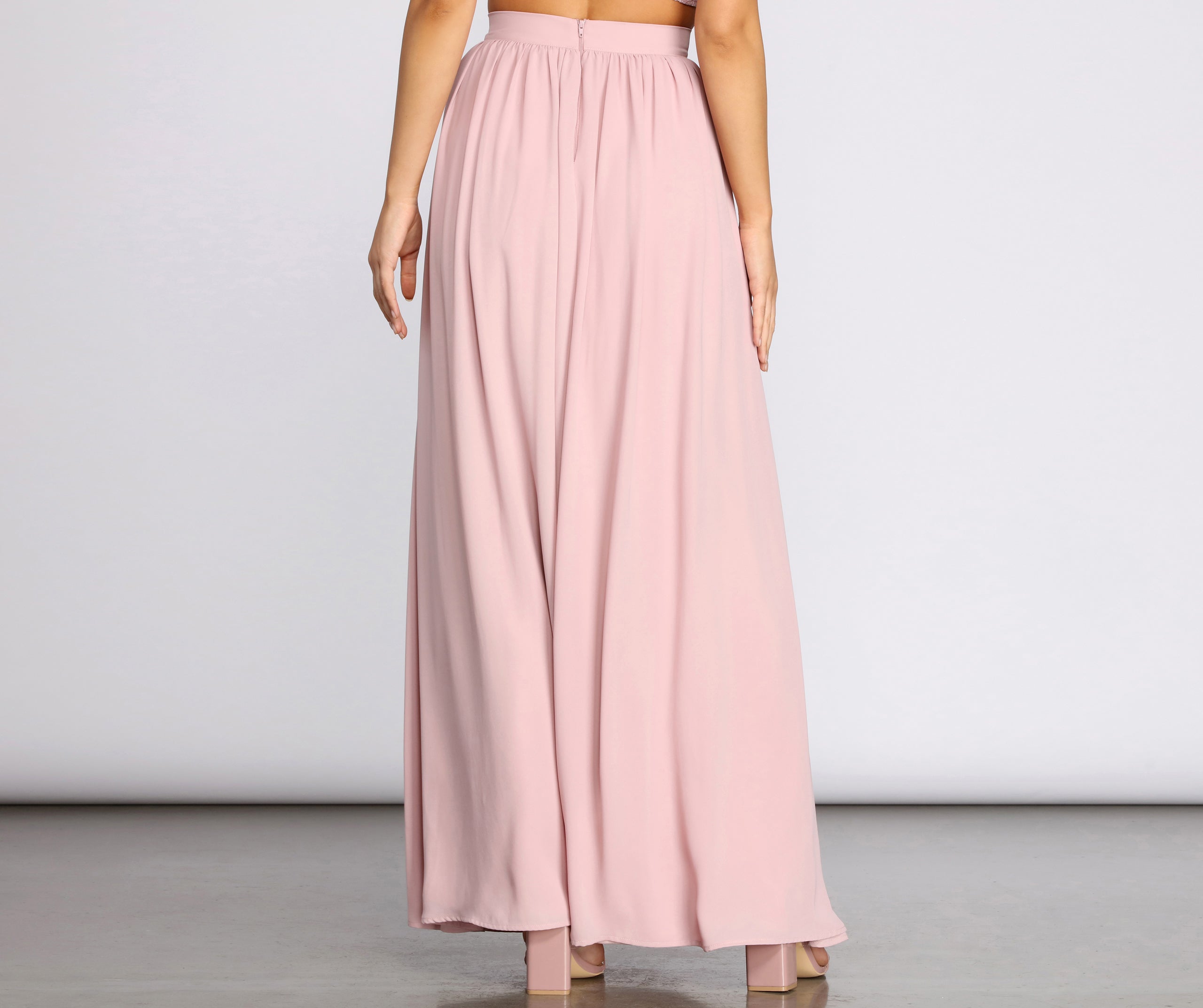 Classic Cutie Chiffon Maxi Skirt - Image 2