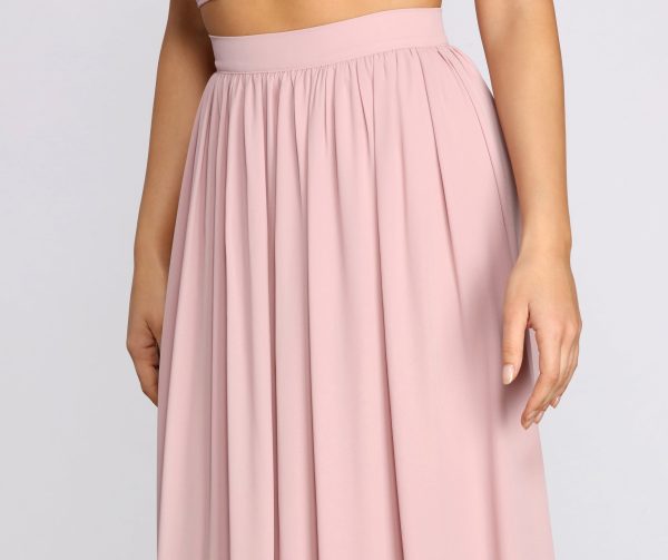 Classic Cutie Chiffon Maxi Skirt - Image 3