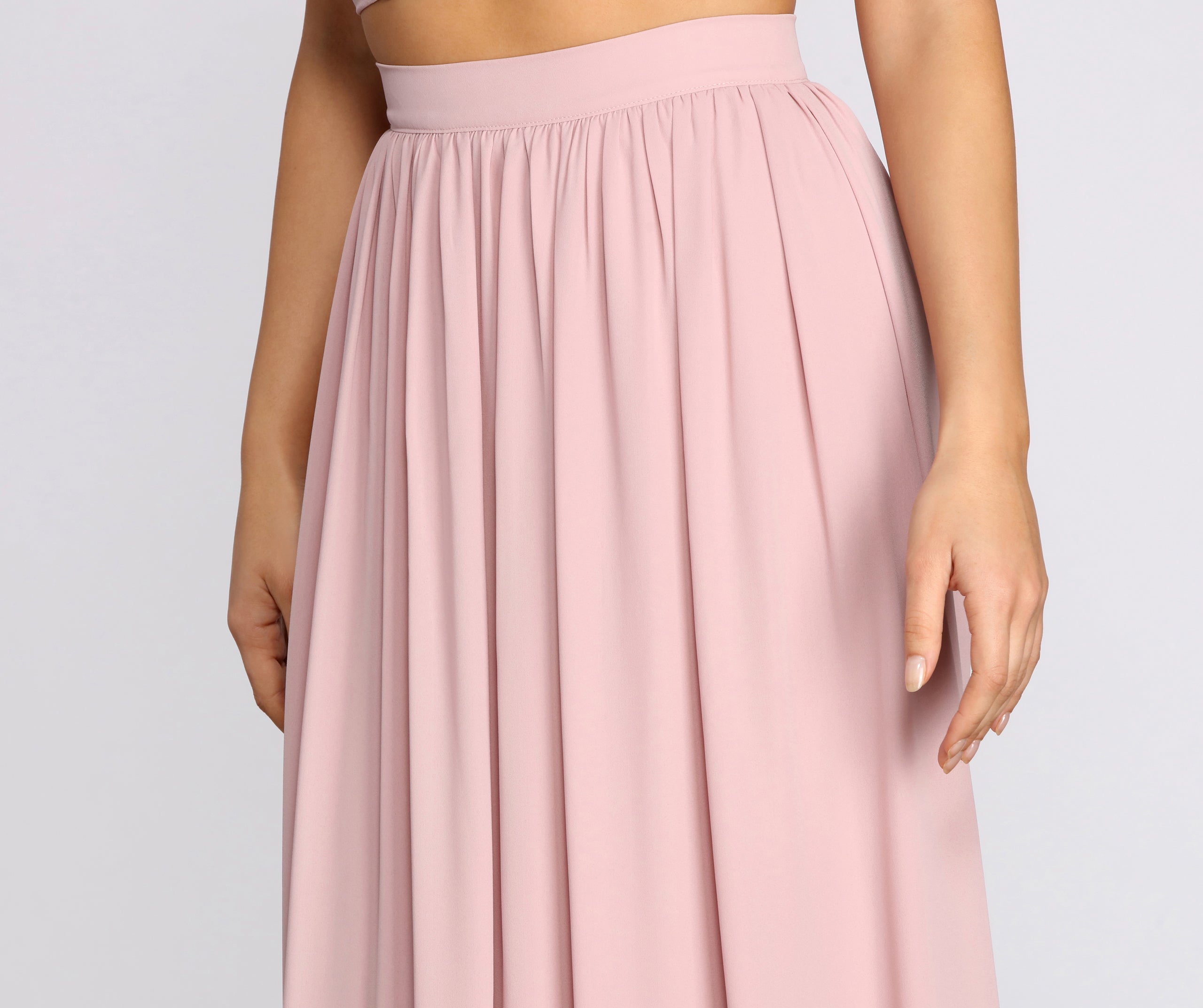 Classic Cutie Chiffon Maxi Skirt - Image 3