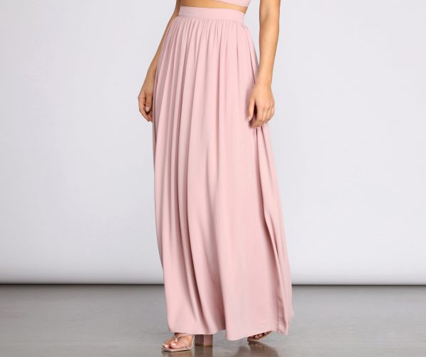 Classic Cutie Chiffon Maxi Skirt - Image 4