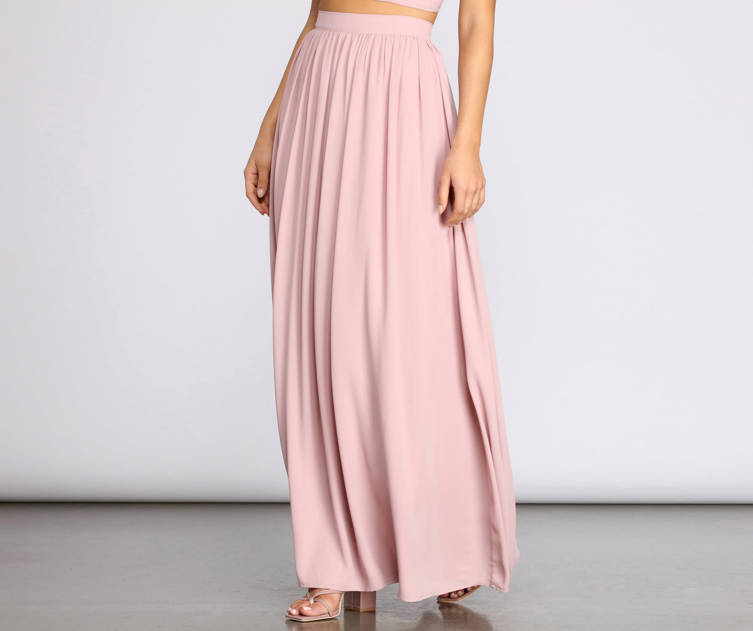 Classic Cutie Chiffon Maxi Skirt - Image 4