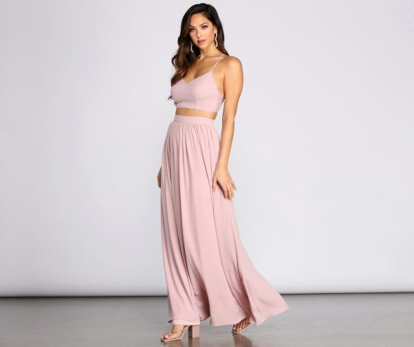 Classic Cutie Chiffon Maxi Skirt - Image 5