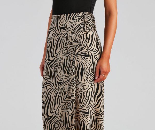 Wild And Chic Zebra Maxi Skirt - Image 4