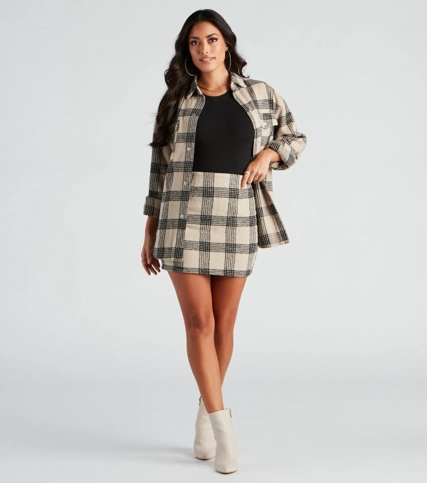 Forever In Plaid Woven Skirt - Image 9