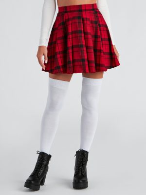 Sassy Plaid Skater Skirt