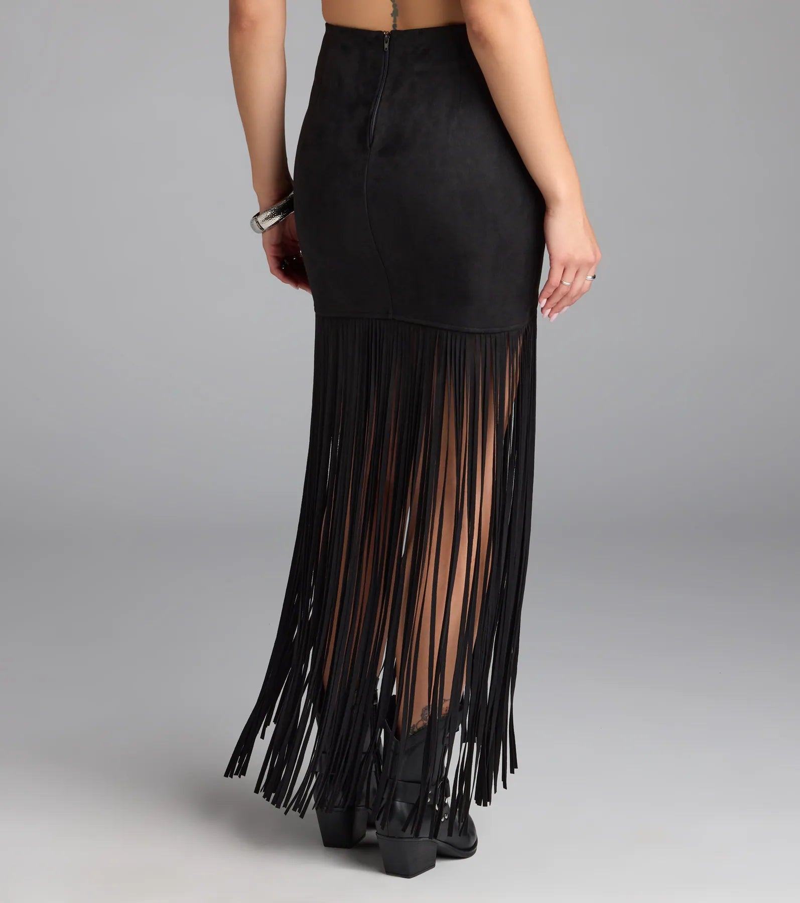 Wild At Heart Long Fringe Skirt - Image 6