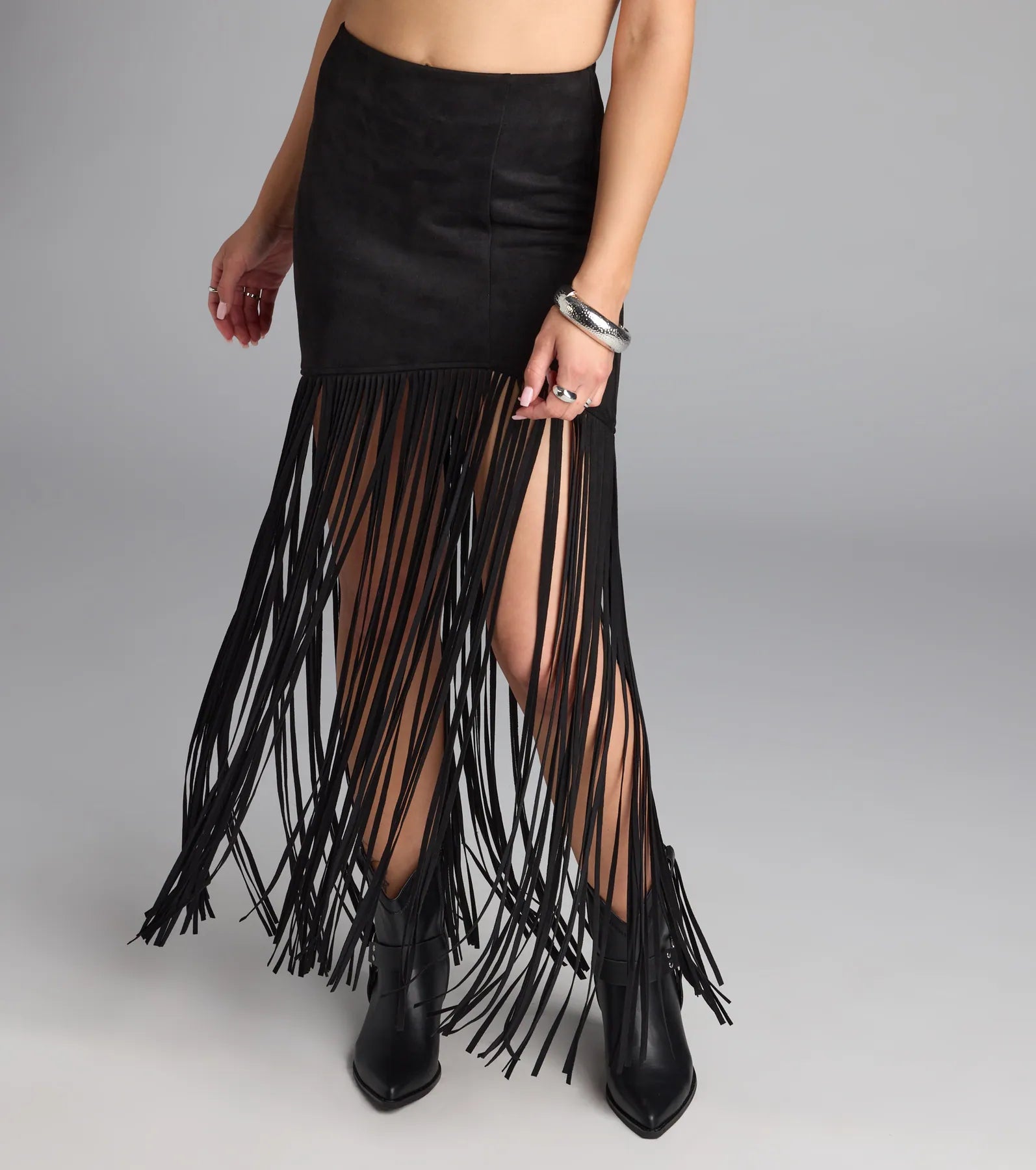 Wild At Heart Long Fringe Skirt - Image 7