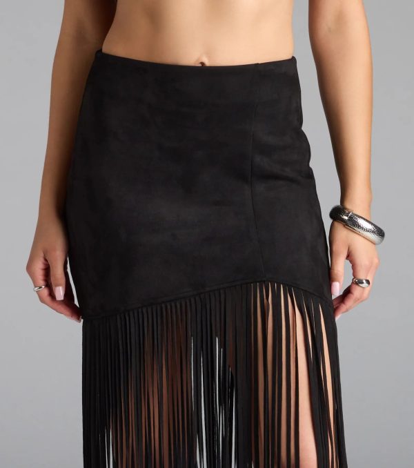 Wild At Heart Long Fringe Skirt - Image 8