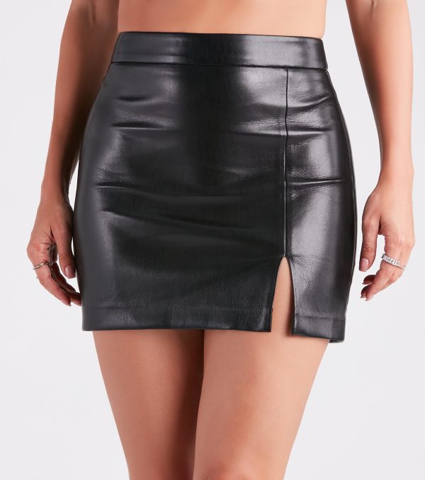 Edge Up Your Look Faux Leather Mini Skirt - Image 10