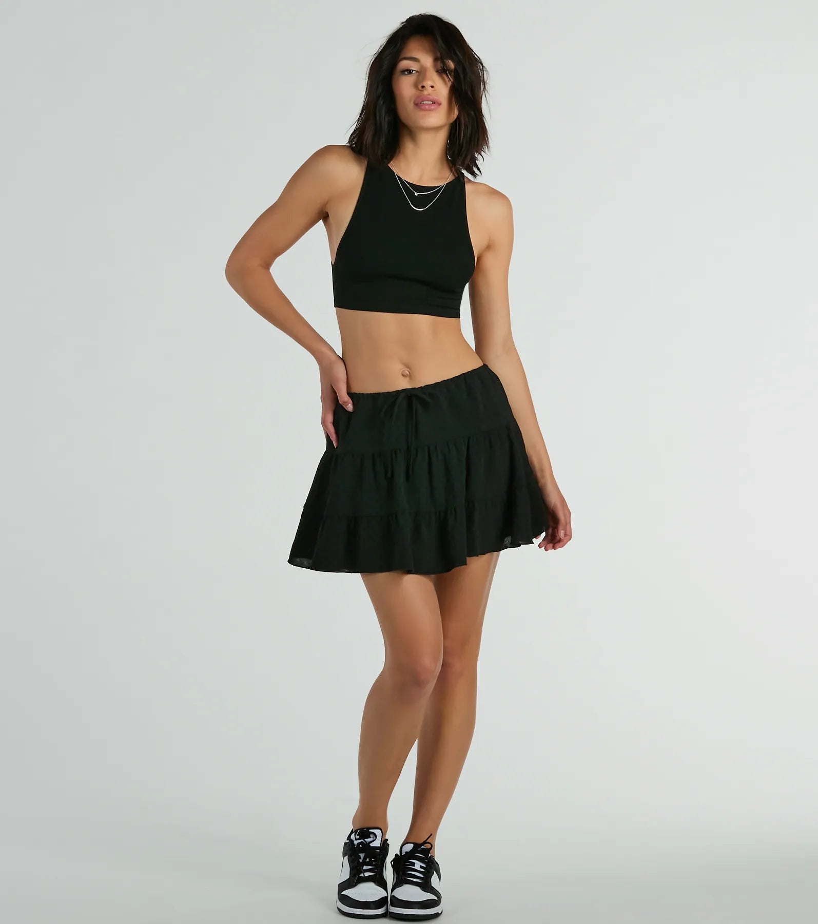 Playful Distraction Low Rise Ruffled Mini Skirt - Image 5