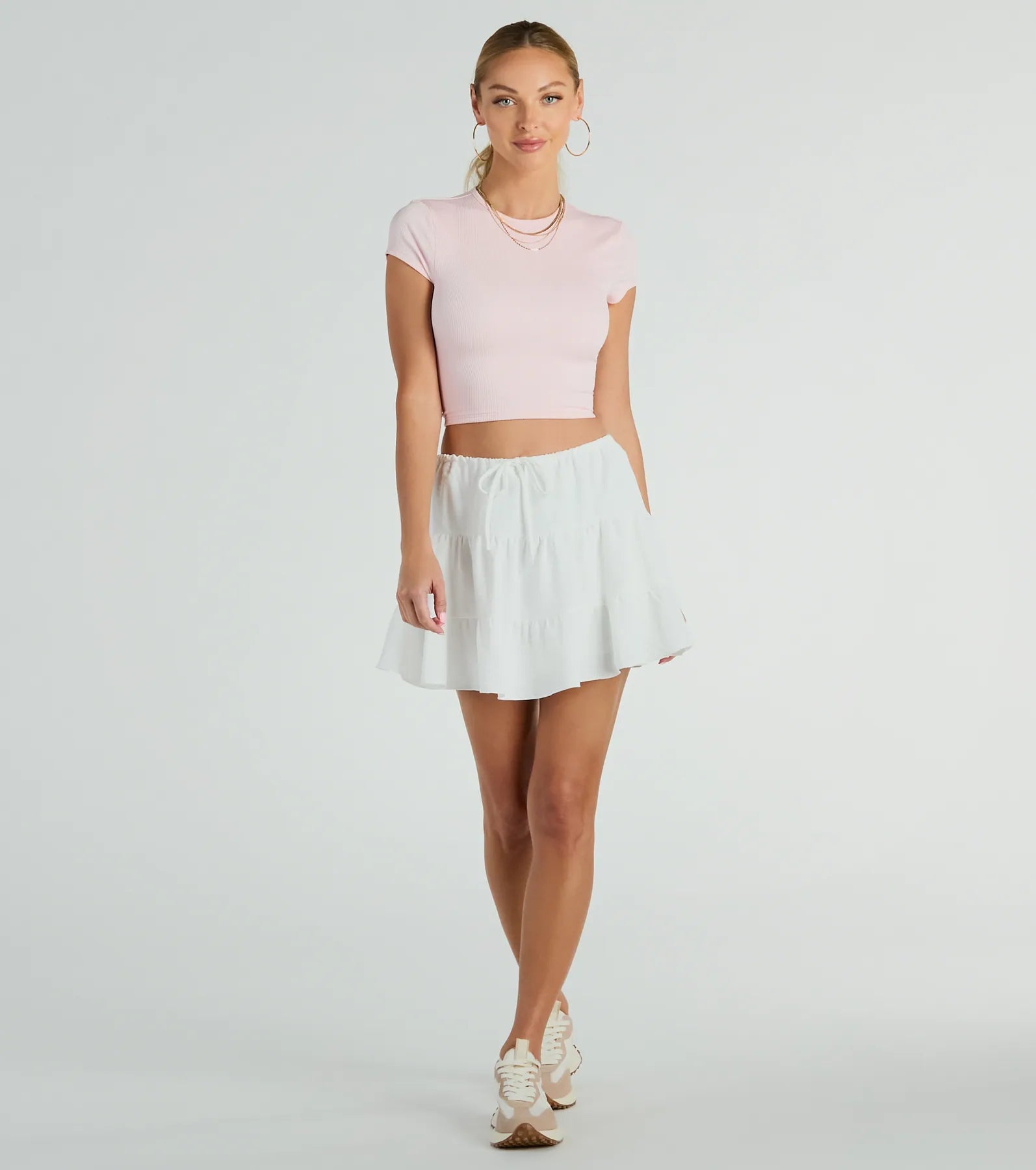 Playful Distraction Low Rise Ruffled Mini Skirt - Image 9