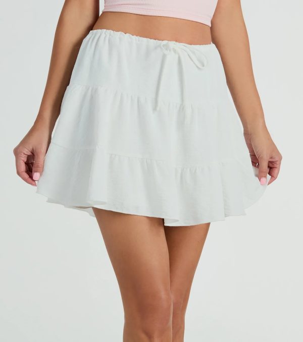 Playful Distraction Low Rise Ruffled Mini Skirt - Image 10