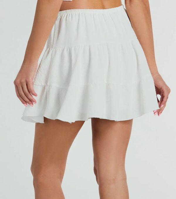Playful Distraction Low Rise Ruffled Mini Skirt - Image 11