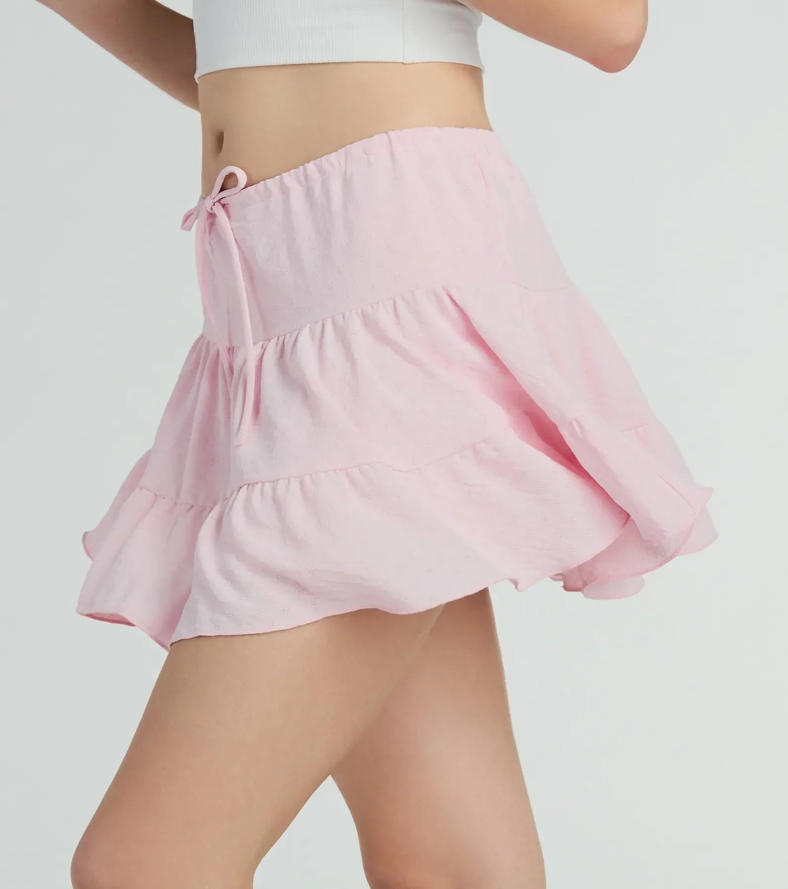 Playful Distraction Low Rise Ruffled Mini Skirt - Image 2