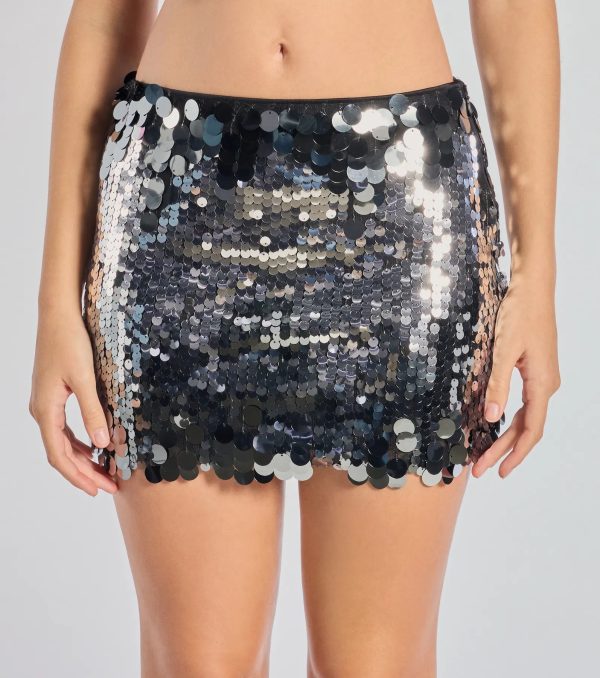 Radiant Twinkle Sequin Mini Skirt - Image 3