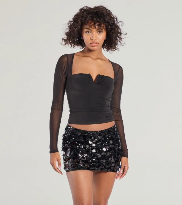 Dance The Night Away Sequin Mini Skirt - Image 4