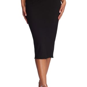 First Sass Chiffon Midi Skirt