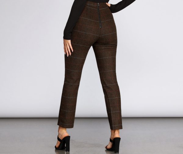 Plaid Perfection Tie Waist Pants - Image 2
