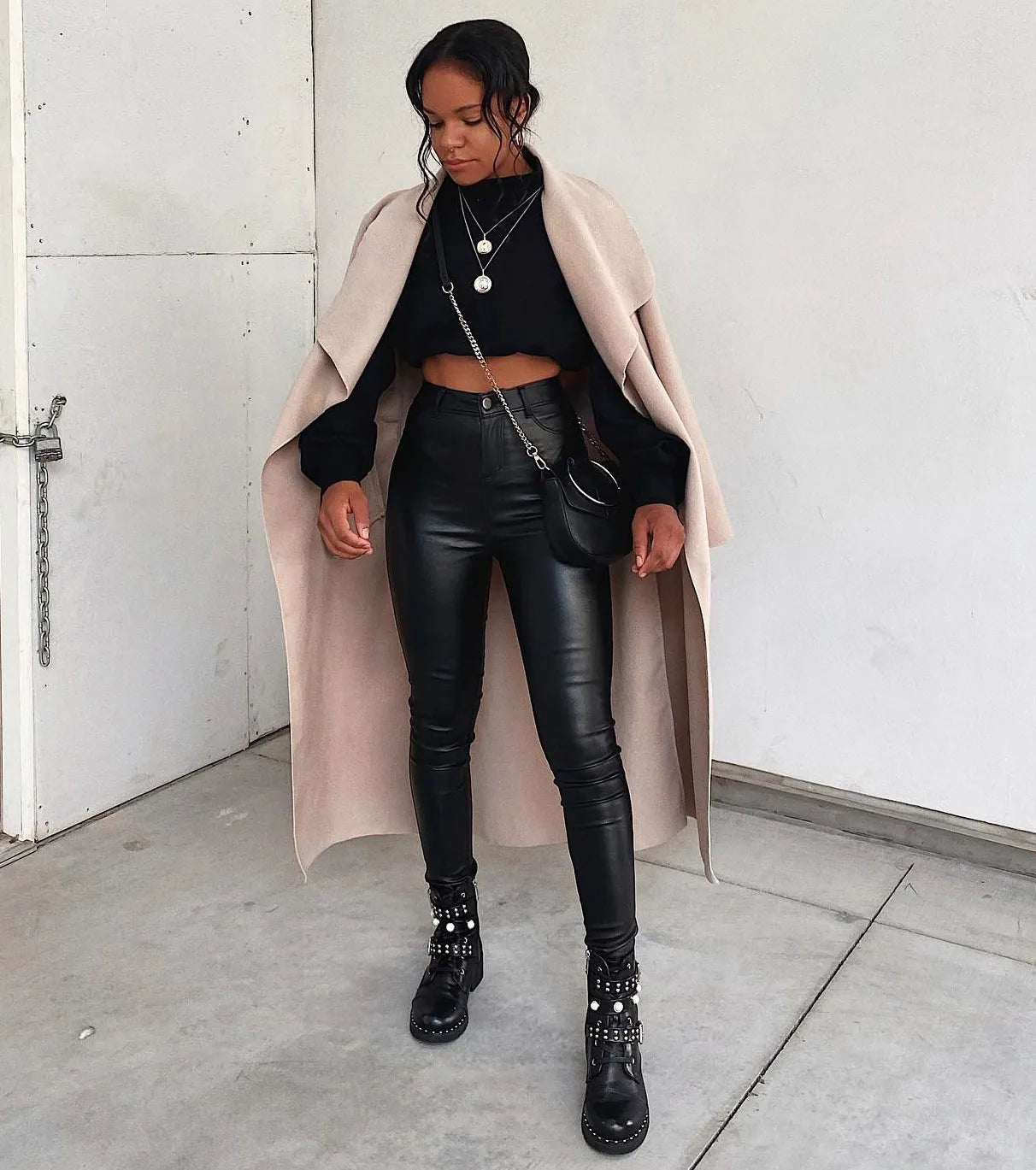 High-Rise Coated Skinny Pants - Image 7