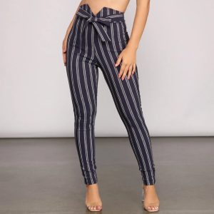 Nautical Vibes Tie-Waist Pants