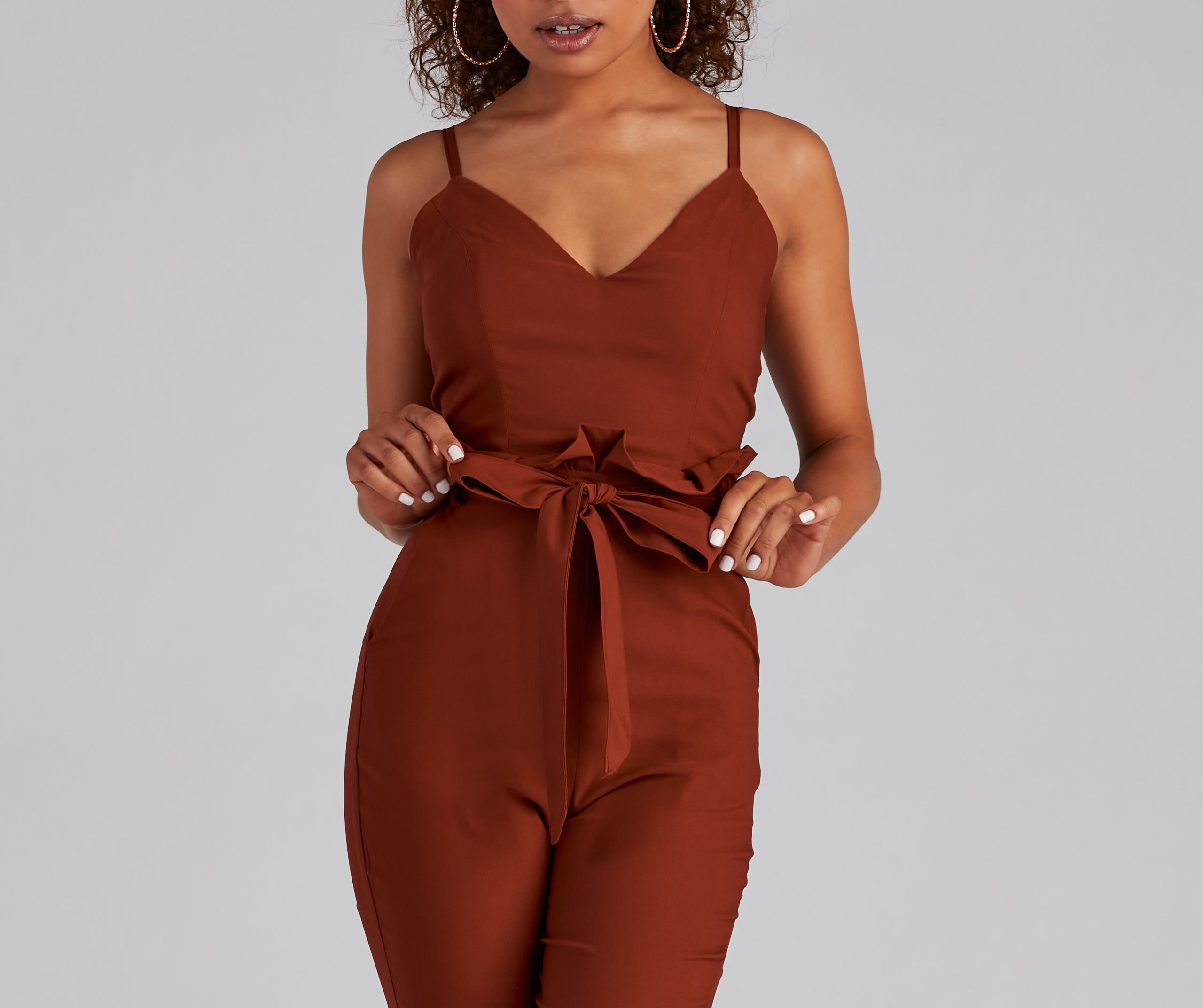 Poised And Tapered Paperbag Jumpsuit - Image 4