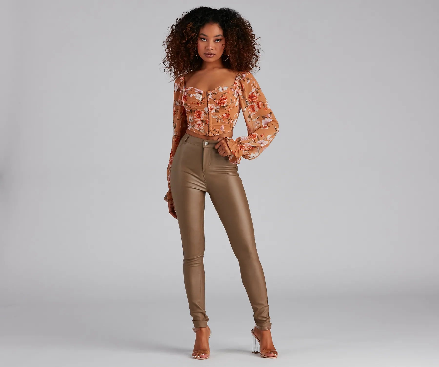High-Rise Coated Skinny Pants - Image 15
