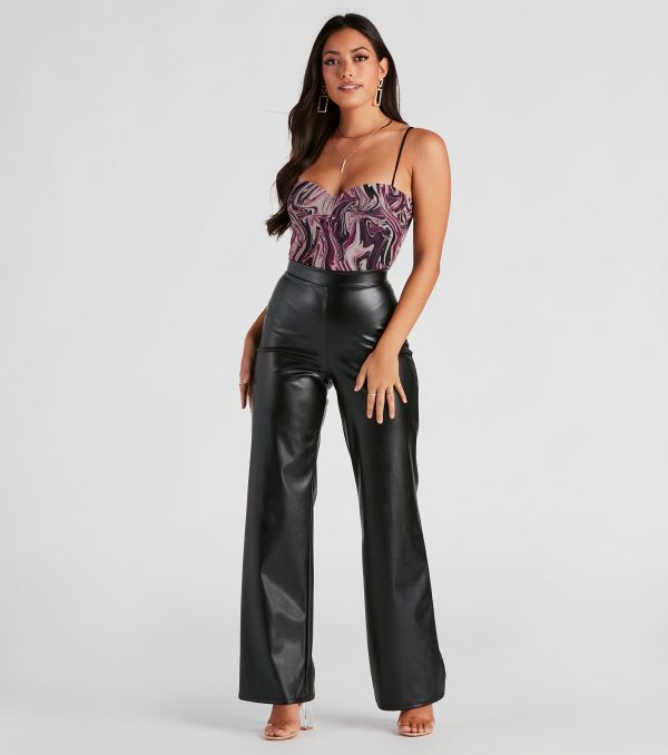 Totally Fab Faux Leather Pants - Image 2