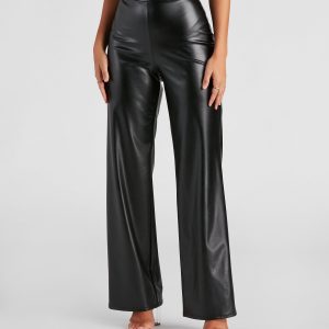 Totally Fab Faux Leather Pants