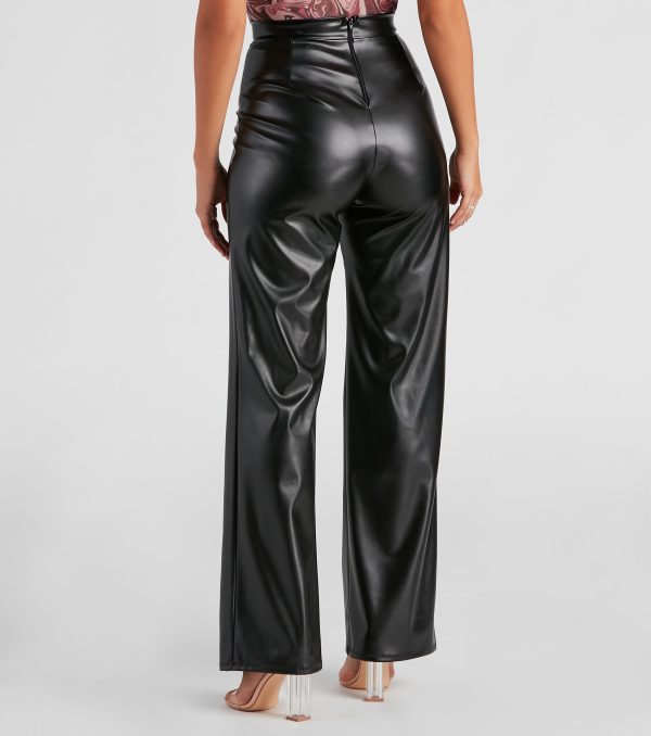 Totally Fab Faux Leather Pants - Image 3