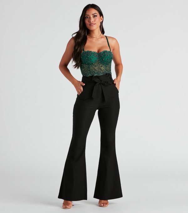 Not A Flare Woven Paper Bag Pants