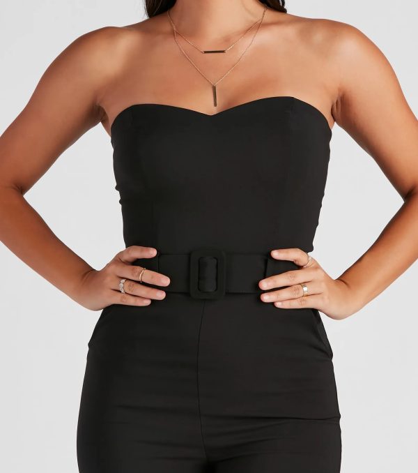 Sophiscated Chic Belted Jumpsuit - Image 8