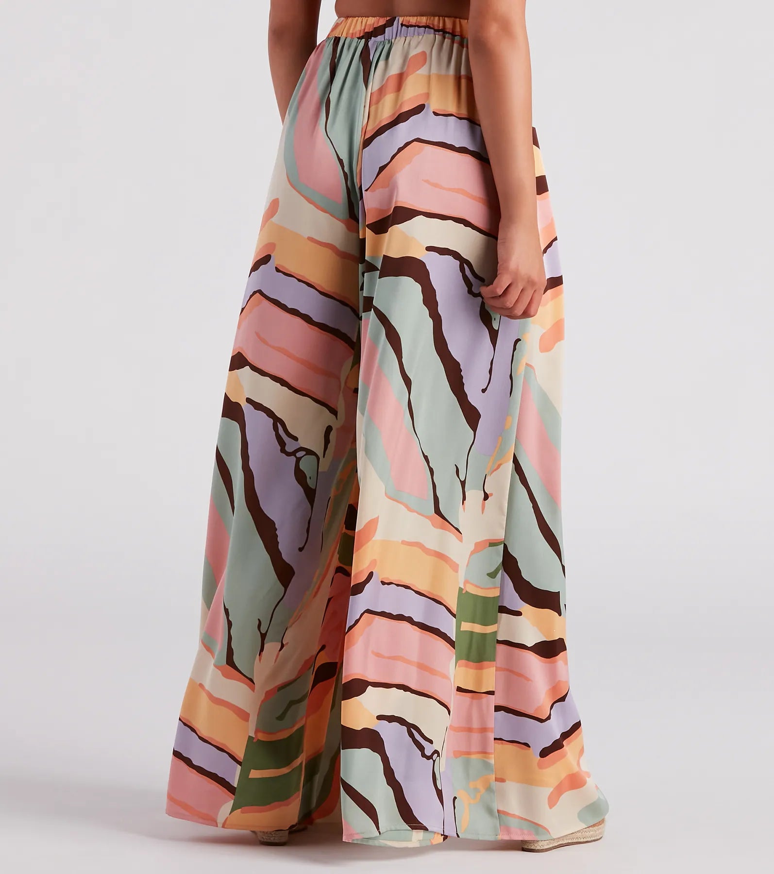 Bring The Heat Printed Wide-Leg Pants - Image 3