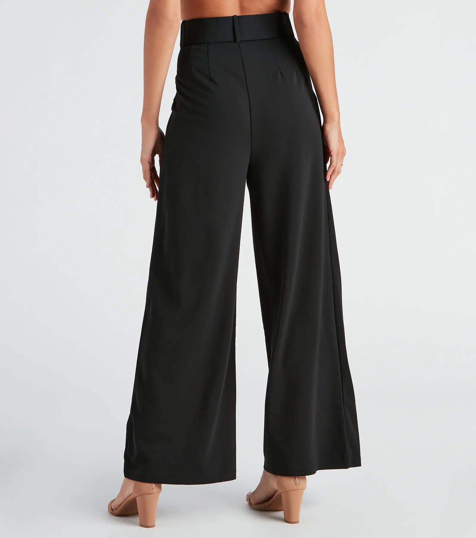 Flip In Reverse Belted Trouser Pants - Image 7