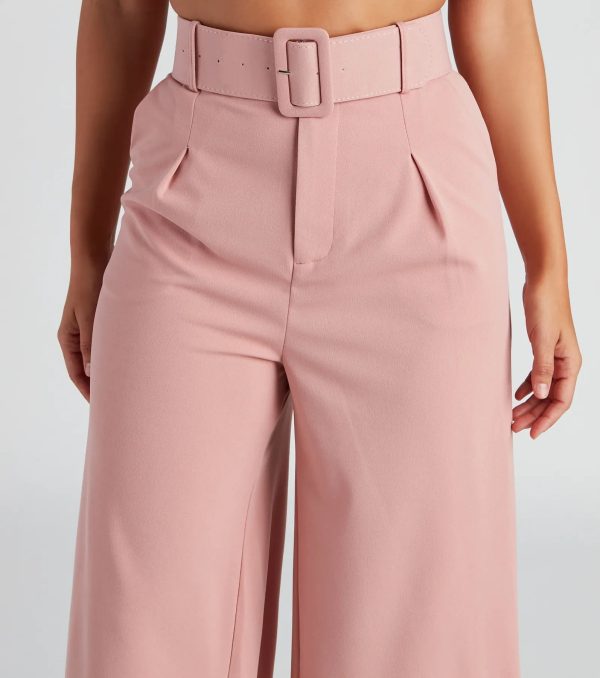 Flip In Reverse Belted Trouser Pants - Image 4