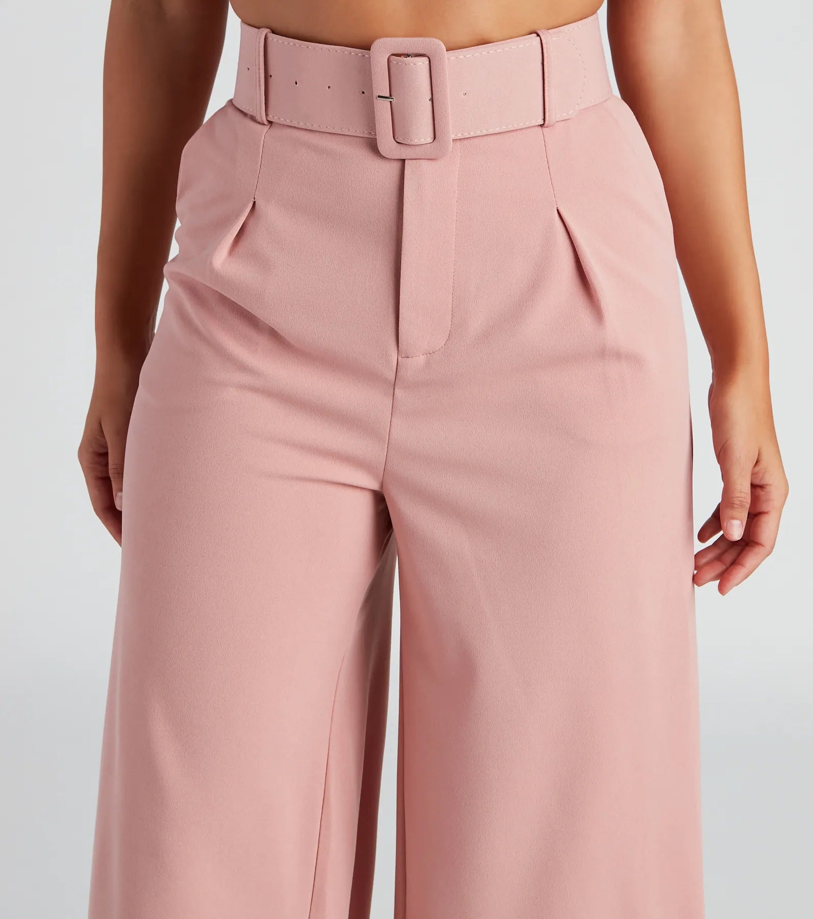 Flip In Reverse Belted Trouser Pants - Image 4