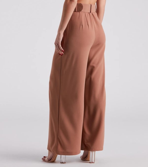 Flip In Reverse Belted Trouser Pants - Image 15