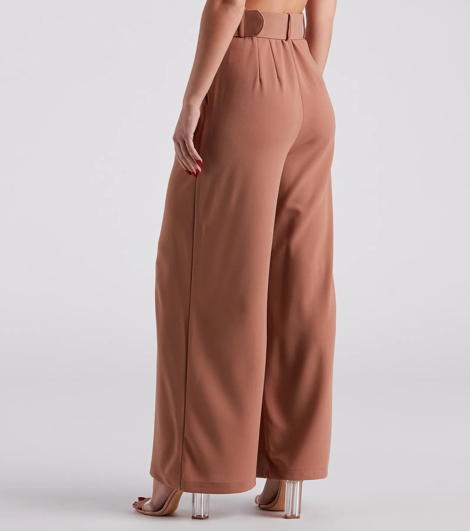 Flip In Reverse Belted Trouser Pants - Image 15