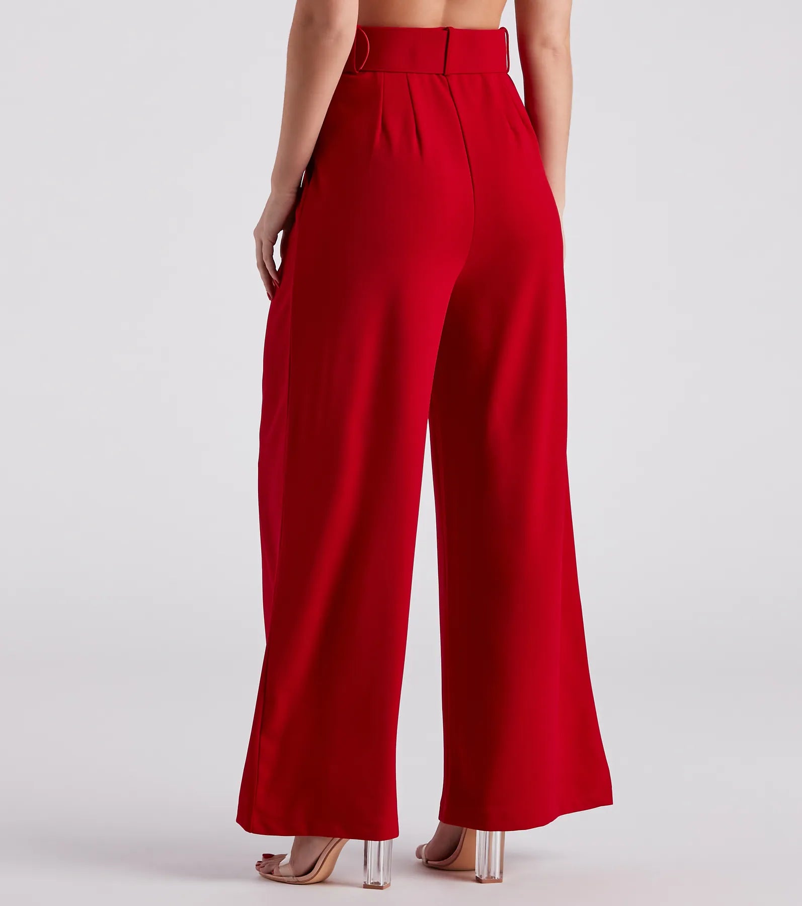 Flip In Reverse Belted Trouser Pants - Image 11