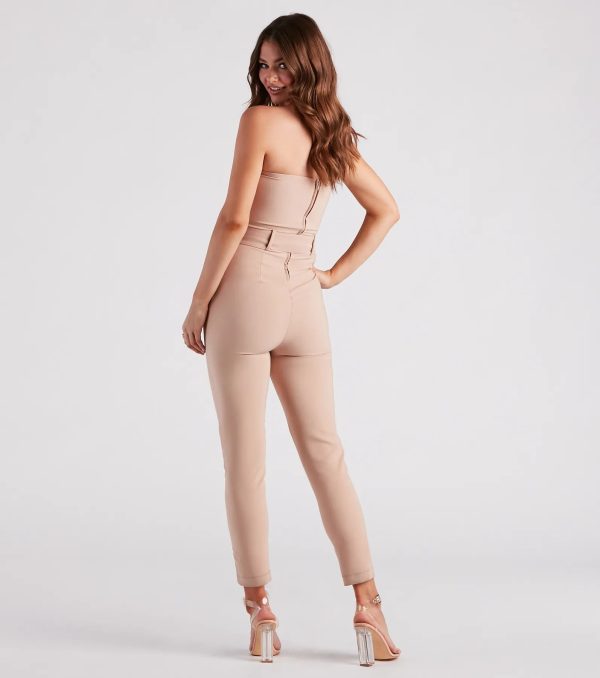 Sophiscated Chic Belted Jumpsuit - Image 2