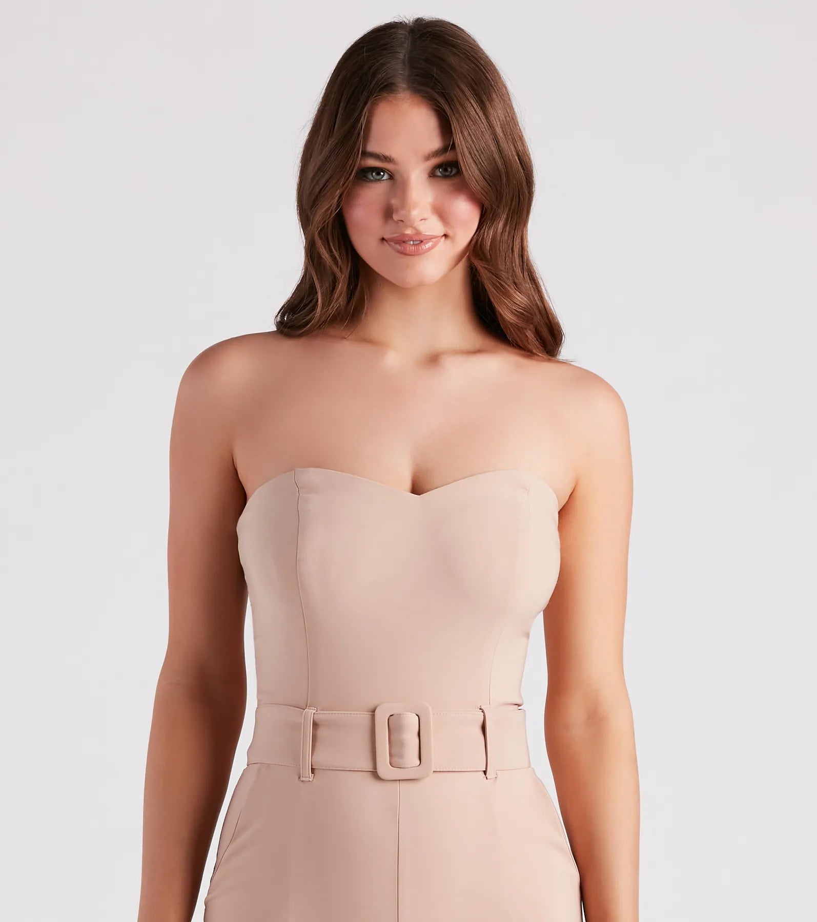 Sophiscated Chic Belted Jumpsuit - Image 4