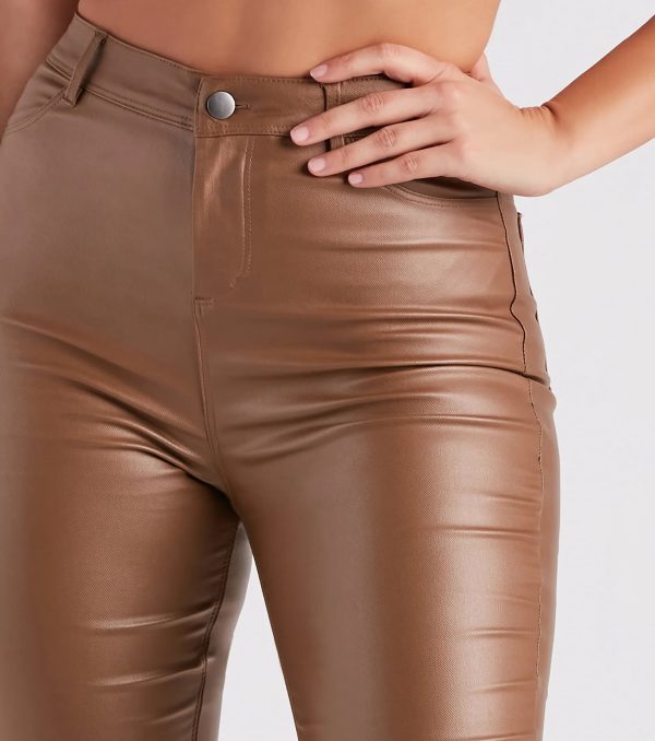 High-Rise Coated Skinny Pants - Image 11