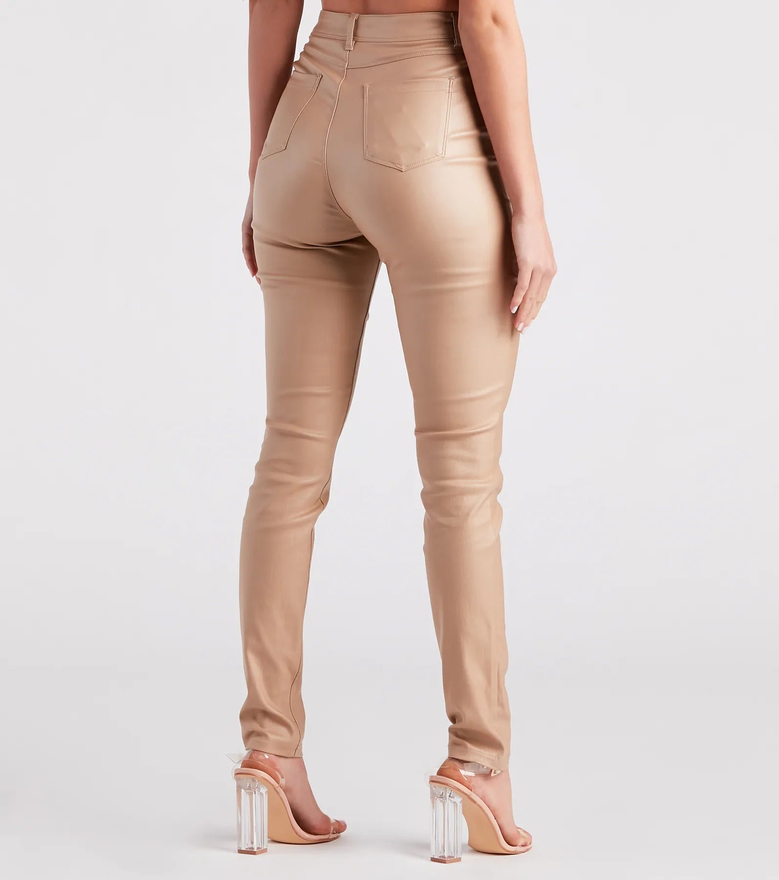 High-Rise Coated Skinny Pants - Image 18