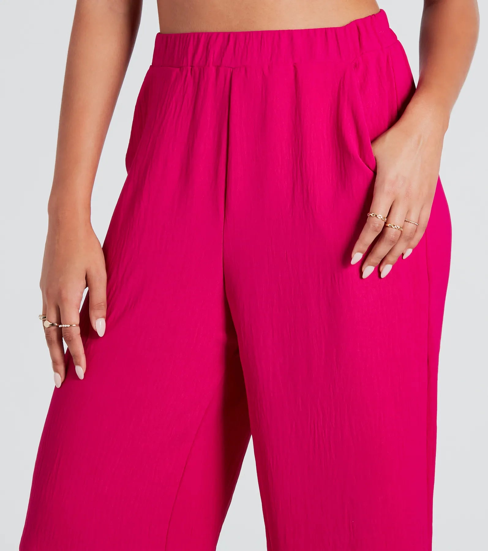 Sunny Vibes Woven Wide-Leg Pants - Image 4