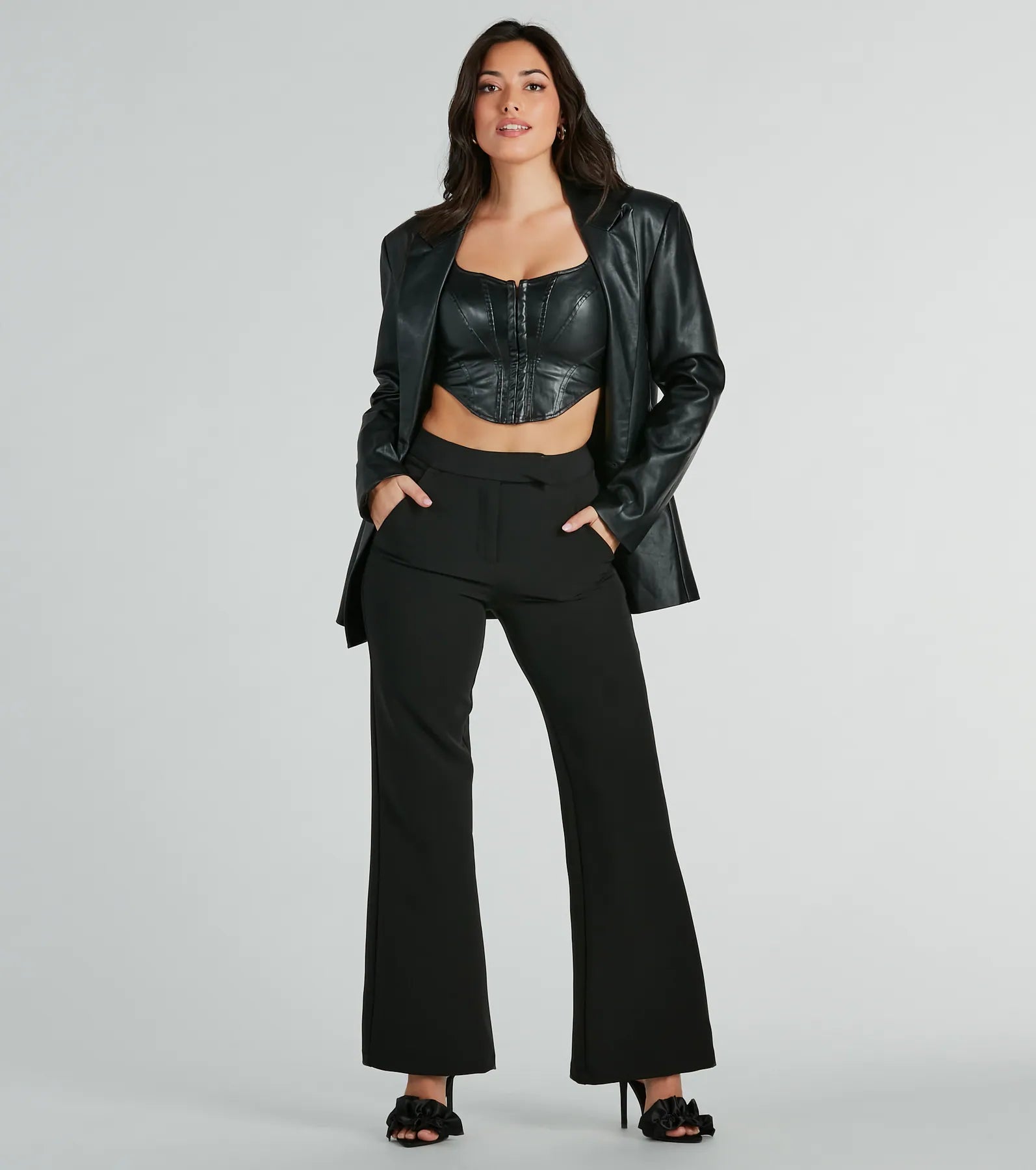 Perfectly Chic High Waist Straight-Leg Trouser Pants - Image 5