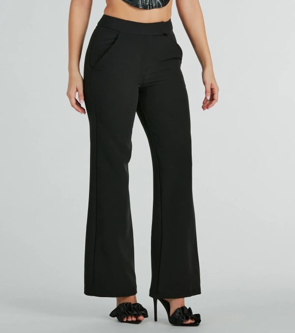 Perfectly Chic High Waist Straight-Leg Trouser Pants - Image 7