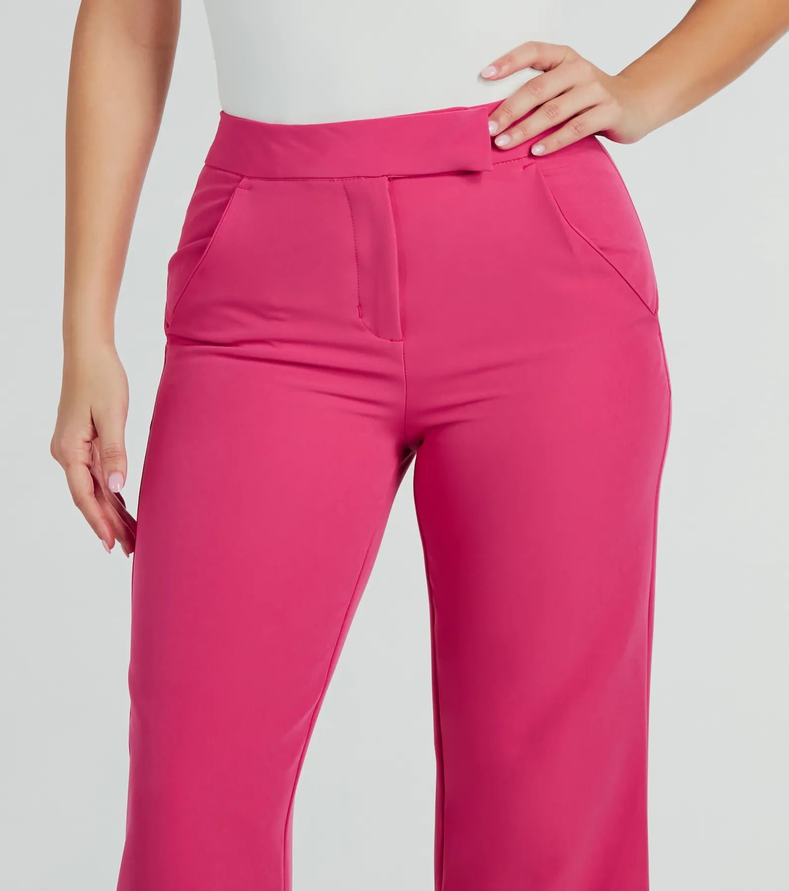 Perfectly Chic High Waist Straight-Leg Trouser Pants - Image 4