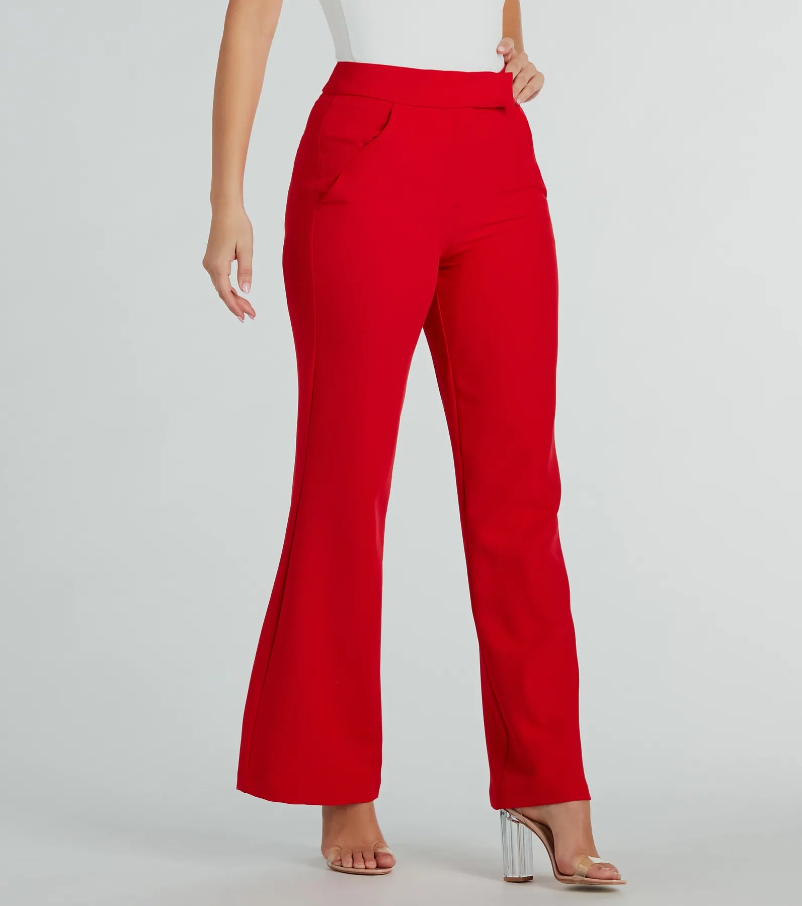 Perfectly Chic High Waist Straight-Leg Trouser Pants - Image 9