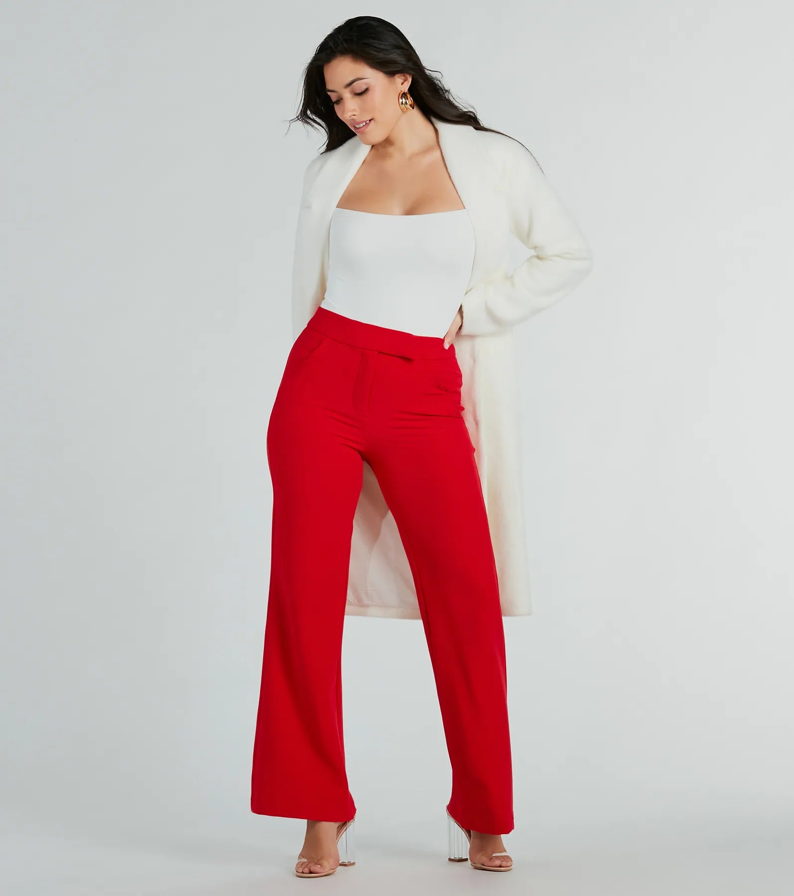 Perfectly Chic High Waist Straight-Leg Trouser Pants - Image 10