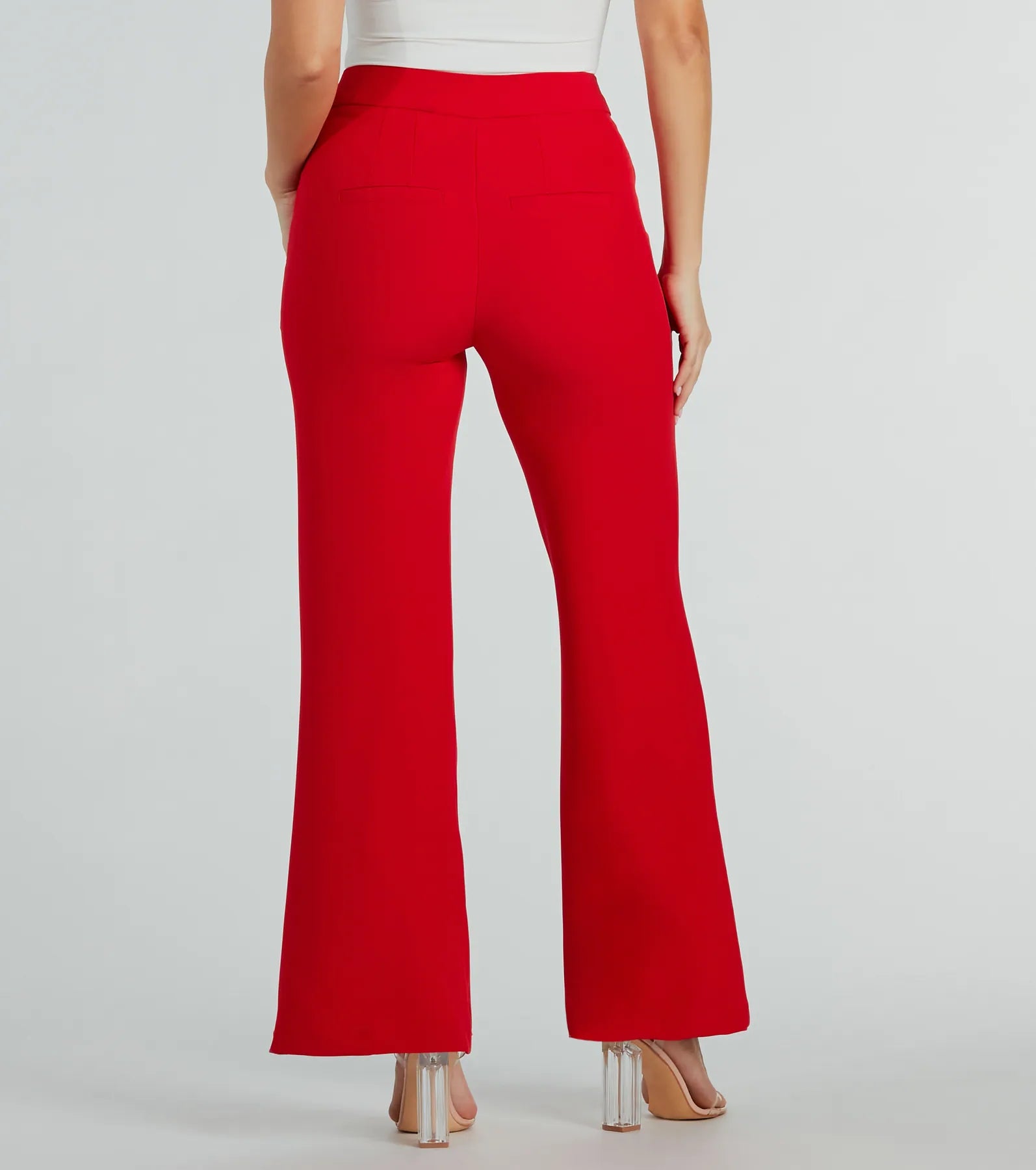 Perfectly Chic High Waist Straight-Leg Trouser Pants - Image 11