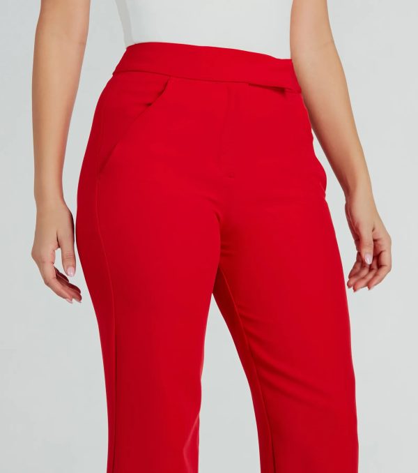 Perfectly Chic High Waist Straight-Leg Trouser Pants - Image 12